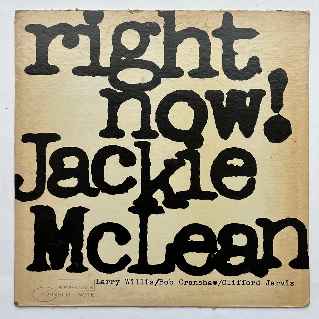 Jackie McLean - Right Now! (1st mono pressing!) - Μονός δίσκος βινυλίου - 1966 #1.0