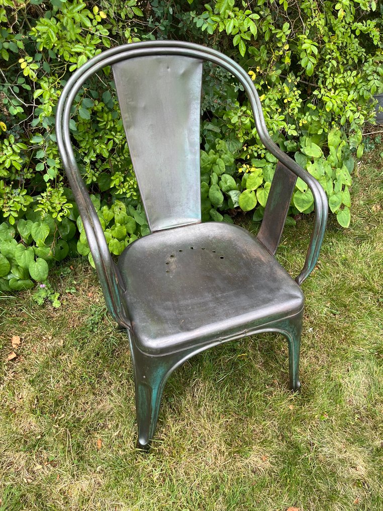 Tolix - 椅子 - Modèle C - 铁 - 扶手椅 #1.0