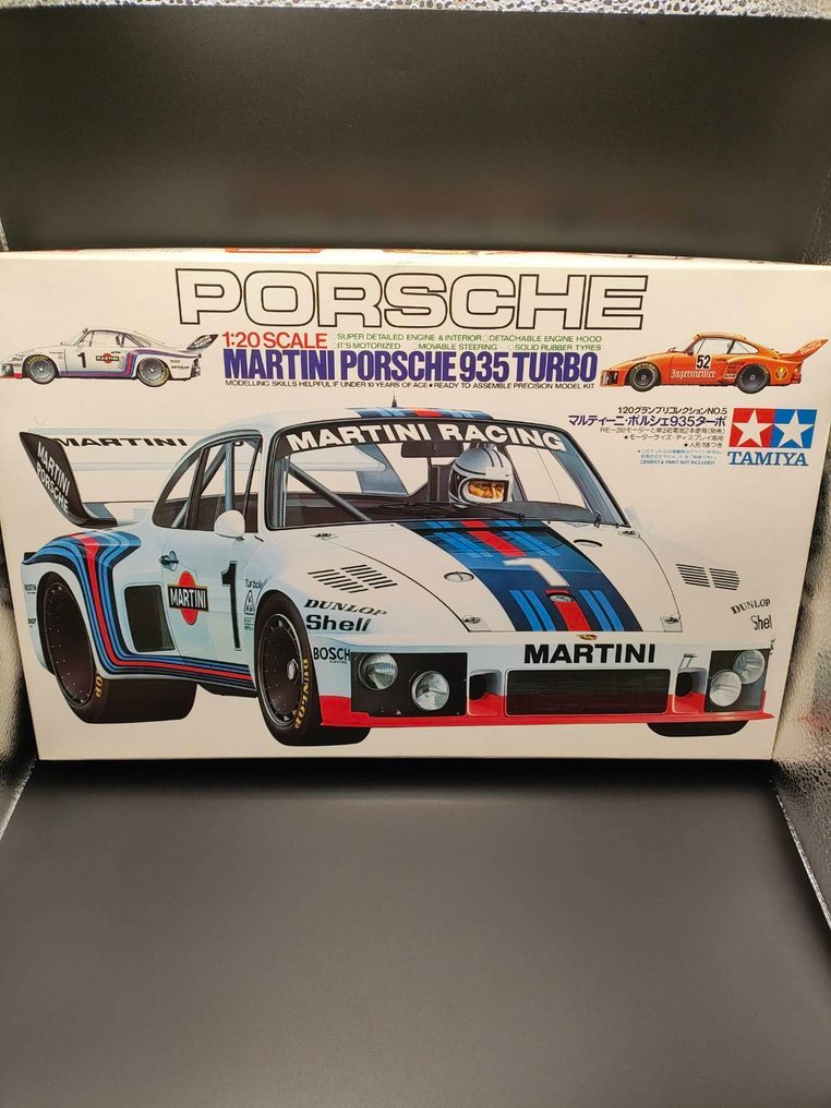 Tamiya 1:20 - Kit per modellini  (20005) - Grand Prix Collection Martini Porsche 935 Turbo Motorize Kit【Includes one driver figure】 #1.0