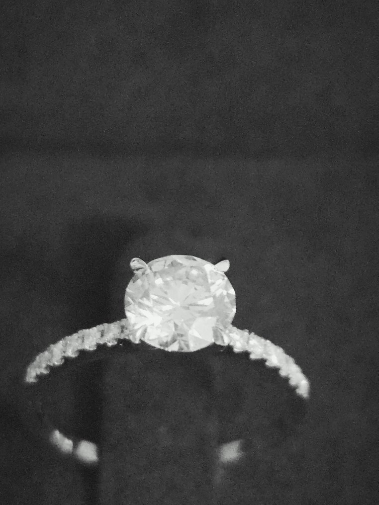 Δαχτυλίδι - 18 καράτια Λευκός χρυσός -  1.16ct. tw. Διαμάντι (Φυσικό) - Διαμάντι #1.0