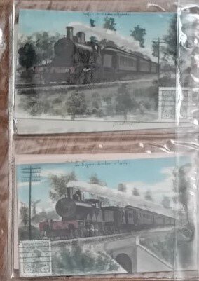 法国 - 火车/铁路 - 明信片 (120) - 1900-1960 #1.0