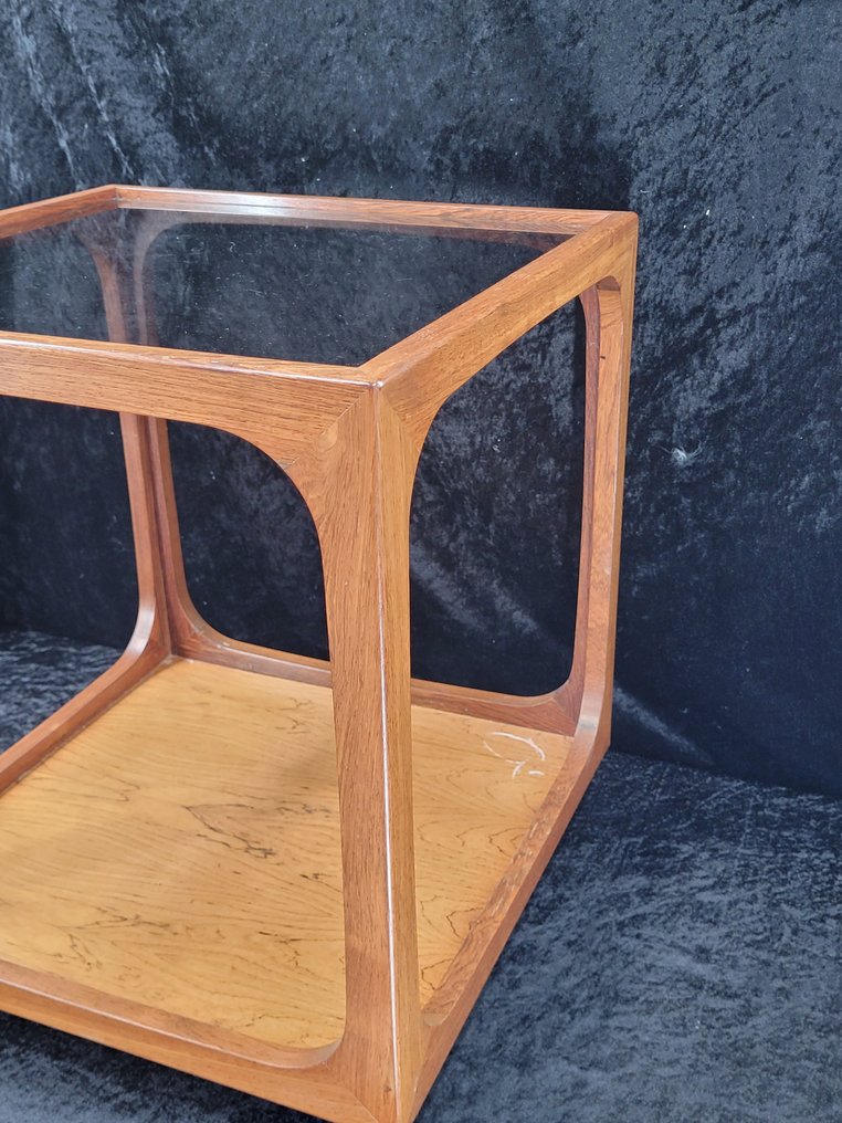 BR Möbler – Beistelltisch / Rolltisch – Design Jacob Brink – Teak – 1960er Jahre - 边桌 - 木, 玻璃 #3.2