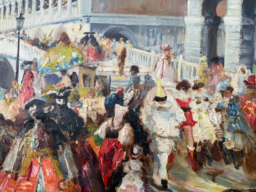 Alfredo Palmero de Gregorio (1901–1991) - Gran escena de carnaval en Venecia #3.2