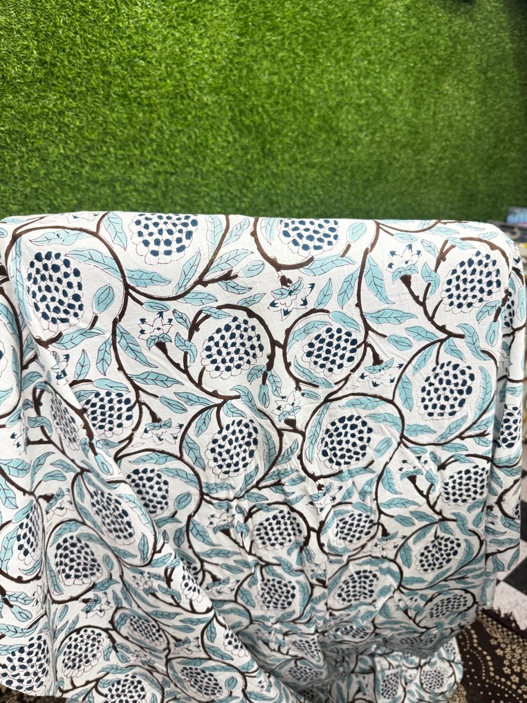 棉花花卉拼块独特面料 - 室內裝潢織物  - 500 cm - 110 cm - 棉质奢华面料 #3.2