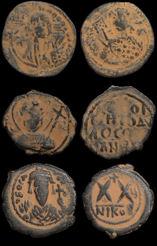 Βυζαντινή αυτοκρατορία Lot of 3 Æ coins incl: Michael VII, Tancred, Phocas (χωρίς τιμή ασφαλείας) #1.0