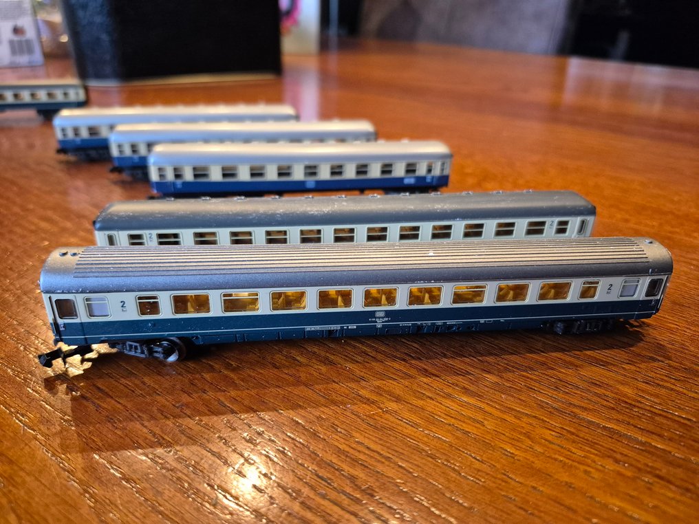 Minitrix N - Βαγόνι τρένου μοντελισμού (6) - 6 επιβατικά βαγόνια - DB #3.2