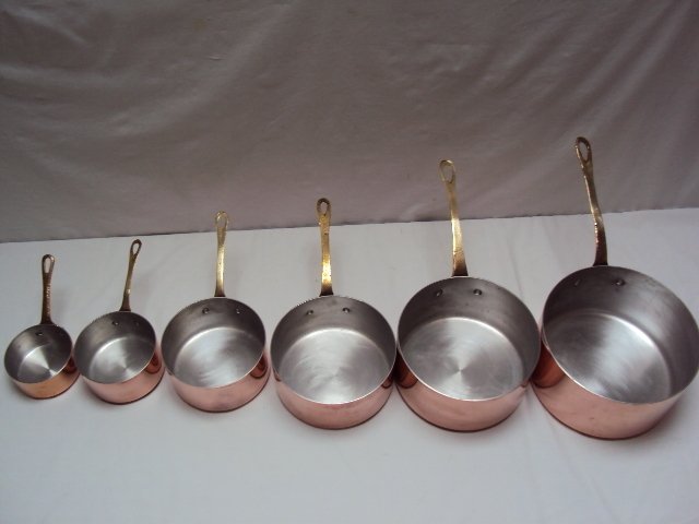 6 casseroles cuivres étamées - Κατσαρολάκι (6) - Χαλκός, Ορείχαλκος, Αλουμίνιο #1.0