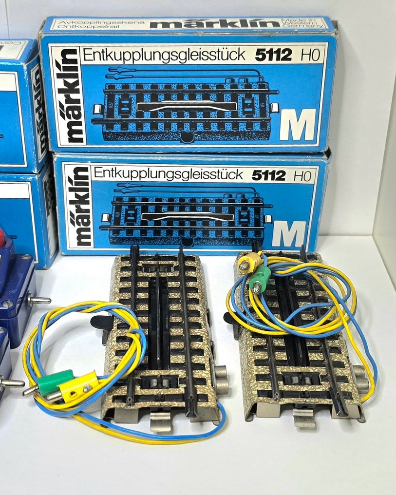 Märklin H0 - 7072/7188/5112 - Sceneria kolejowa (8) - Seinen, schakelkasten, ontkoppelrails #4.3