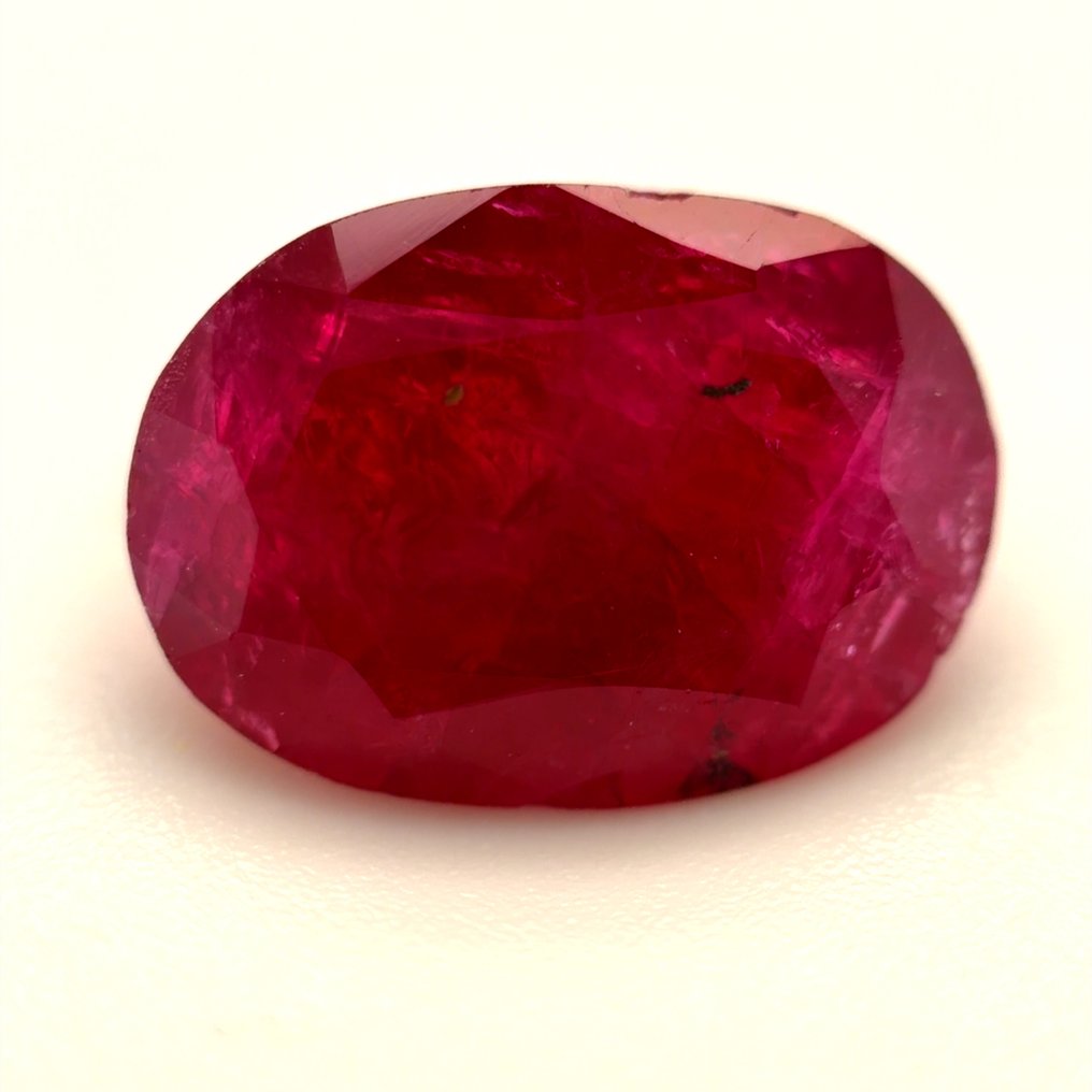 No reserve price - 1 pcs  Red Ruby  - 2.51 ct - International Gemological Institute (IGI) - Natural ruby #1.0