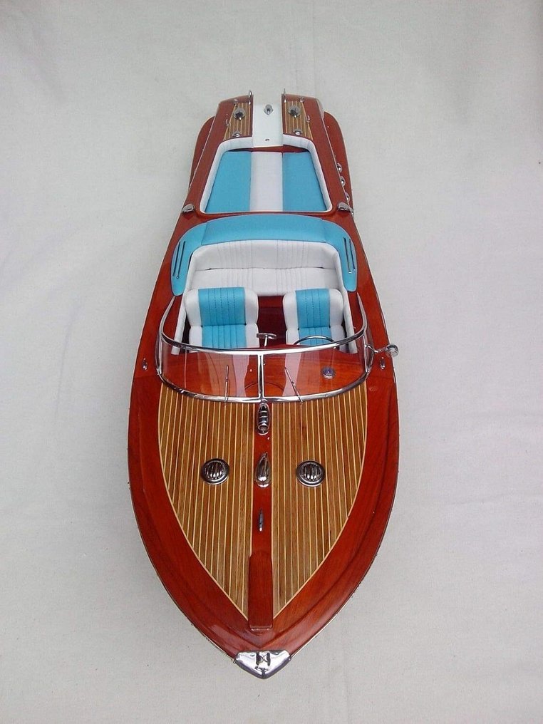 Riva Aquarama 53 cm modelisme bois maquette 1:14 - Halbrumpf-Schiffsmodell #4.3