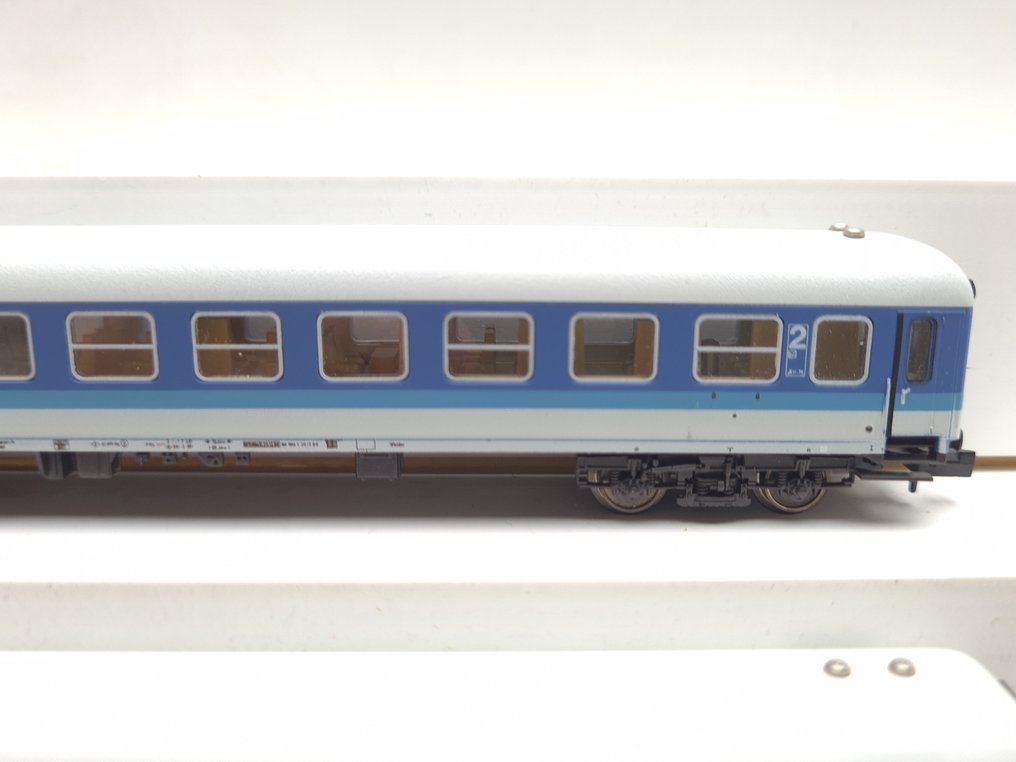 Minitrix, Fleischmann N - Επιβατικό τρένο μοντελισμού (5) - 5 EC/IC επιβατικά βαγόνια - DB #4.3