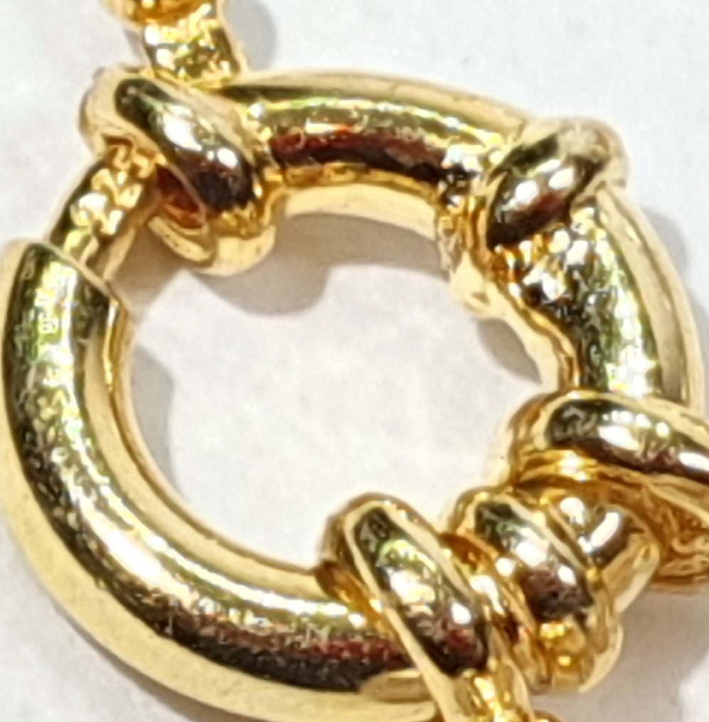 金色珍珠 - 自然色 - 圣洁荣耀与纯洁 - 925银镀金 - 项链 #2.1