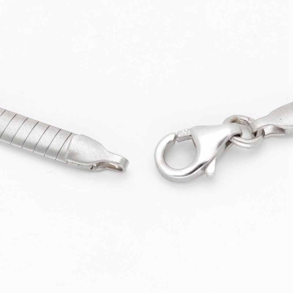 Κολιέ με μενταγιόν - 14 καράτια Λευκός χρυσός Διαμάντι (Φυσικό)  #4.3