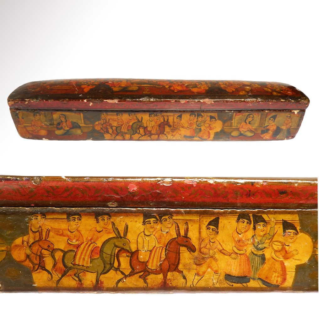 Qajar 纸浆 Qalamdan Pen-Box #3.2