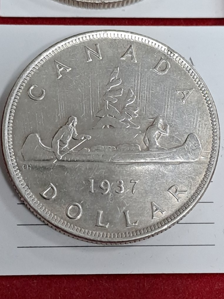 Καναδάς. George VI. Dollar 1937 (χωρίς τιμή ασφαλείας) #1.0