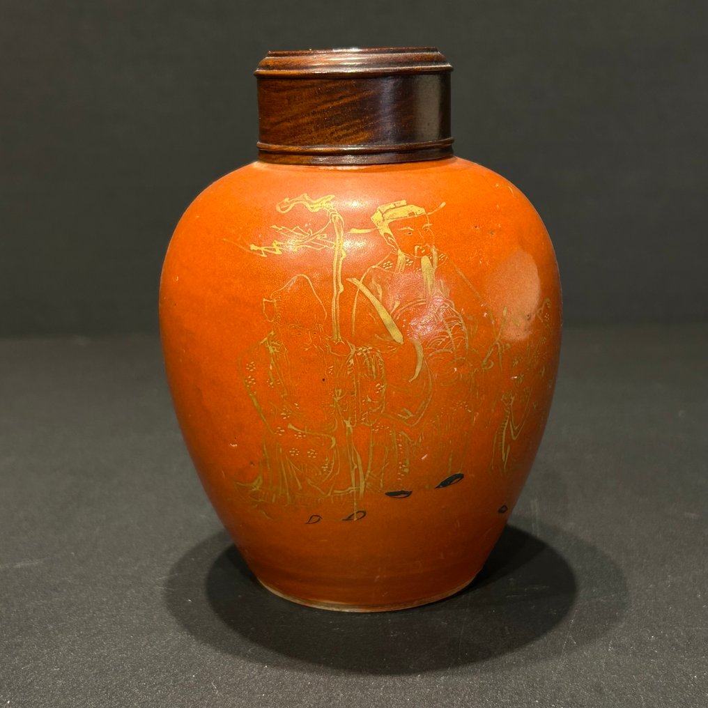 Vaas - Porselein - China - Qing Dynastie (1644-1911)  (Zonder minimumprijs) #1.0