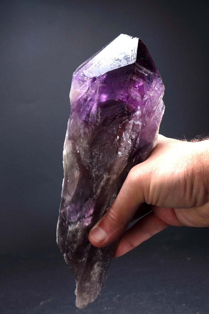 Amethyst Rough - Height: 24 cm - Width: 7 cm- 1.26 kg - (19) #4.3