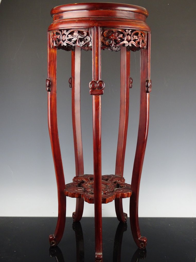 Taburet - Træ - Kina - Qing-dynastiet (1644-1911)  (Ingen mindstepris) #4.3