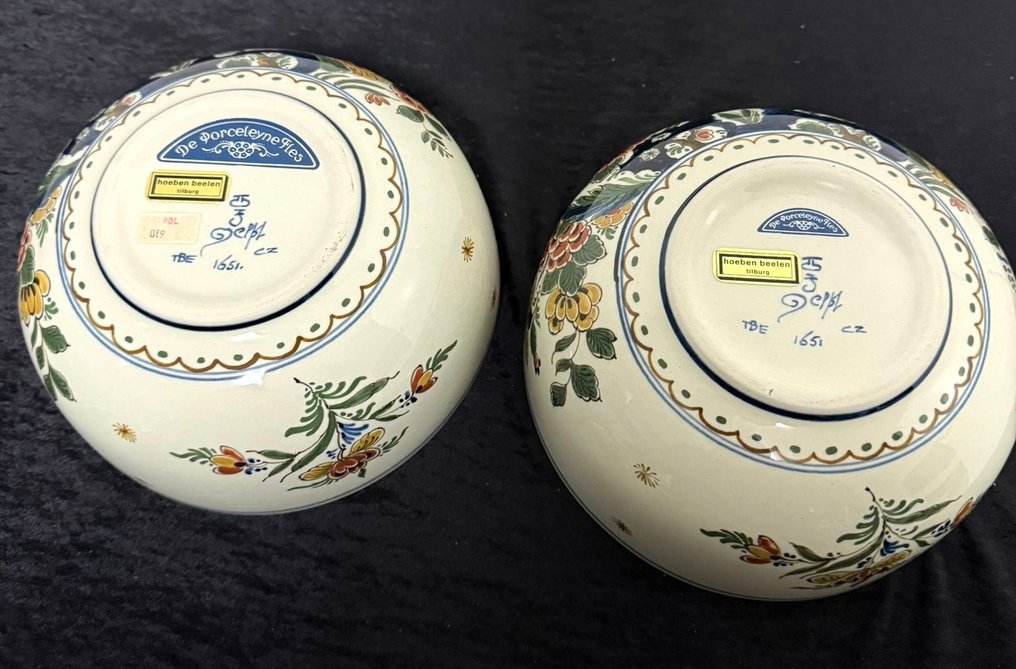 De Porceleyne Fles, Delft - 碗套裝 (2) - 陶器 #1.0