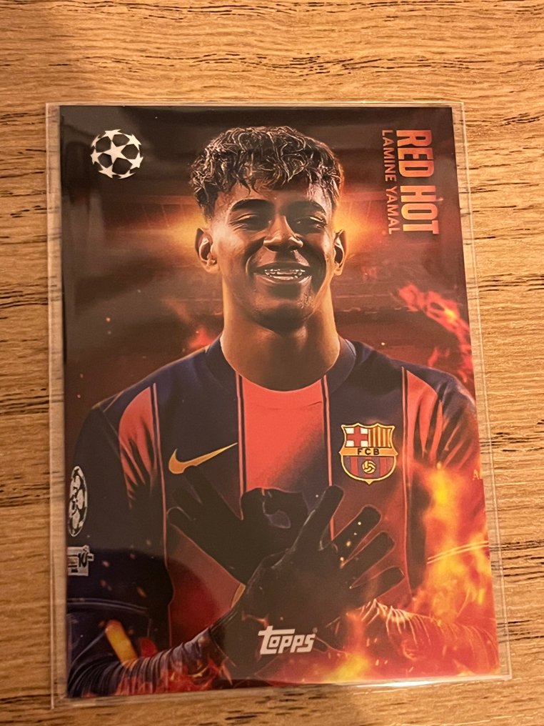 2025/26 Topps Match Attax UEFA Lamine Yamal RED HOT Insert card - 1 Card - Near Mint (NM) #1.0