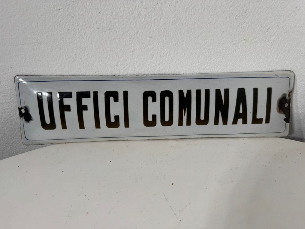 Gemeindebüros - Schild - Metall, Emaille #1.0