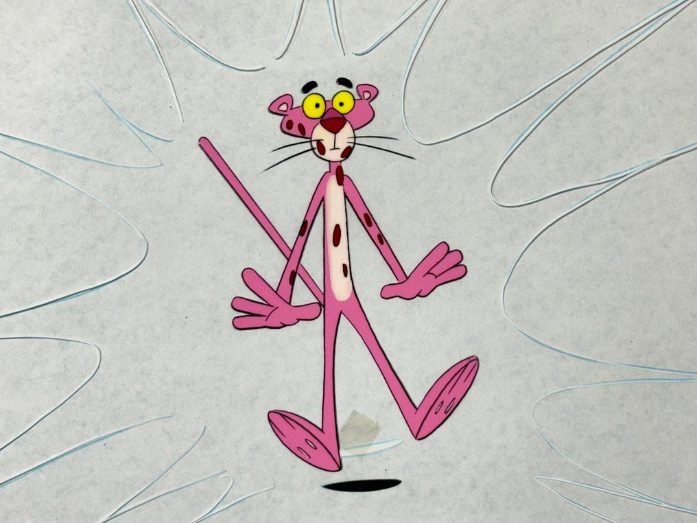 DePatie & Friz Freleng - Original animation cel and drawing of Pink Panther - The Pink Panther Show #4.3