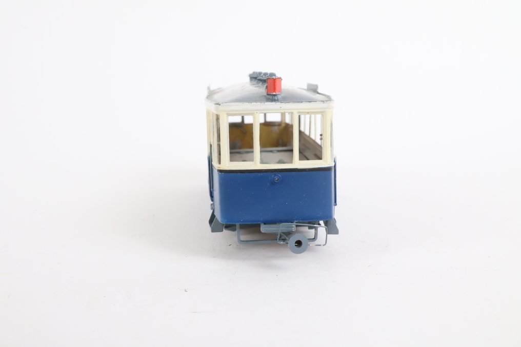 Merk niet bekend H0 - Modeltram (1) - Amsterdamse tram bijwagen (messing) - GVB #4.3