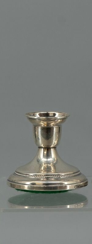 Twee tafelkandelaartjes, Holland - Κηροπήγιο (2) - Ασημί - Ασημένια κηροπήγια #1.0