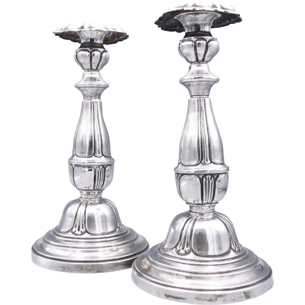 GALTES - Chandelier Isabelino - XIXe siècle (2) - Argent 925 #1.0