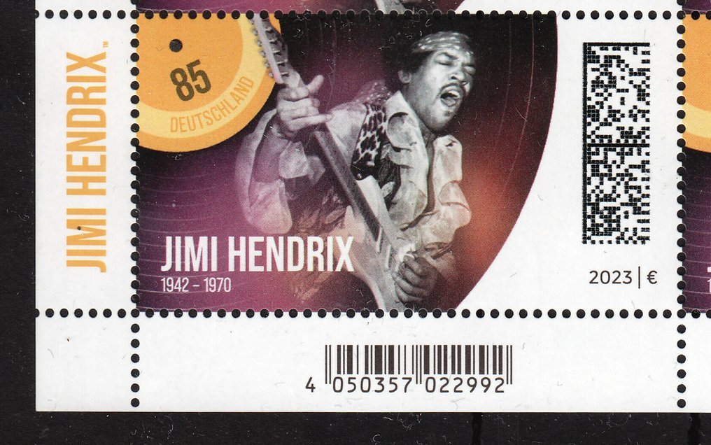 Niemcy, Republika Federalna 2022/2025 - David Bowie, Jimi Hendrix, Freddie Mercury, Tina Turner Kleinbogen - Kleinbogen #2.1