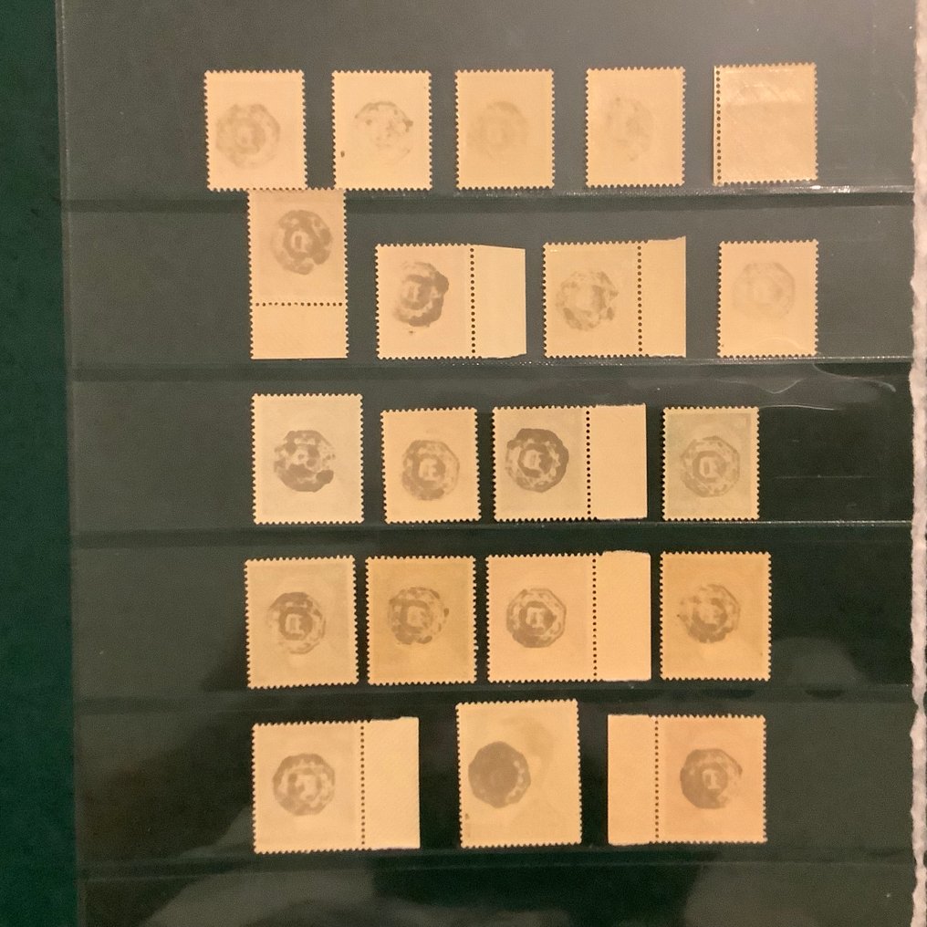 德国 - 本地邮政区 1946 - Lobau：直到1马克的完全排放 - 关键值由Kunz检验 - Michel 3/22 #2.1