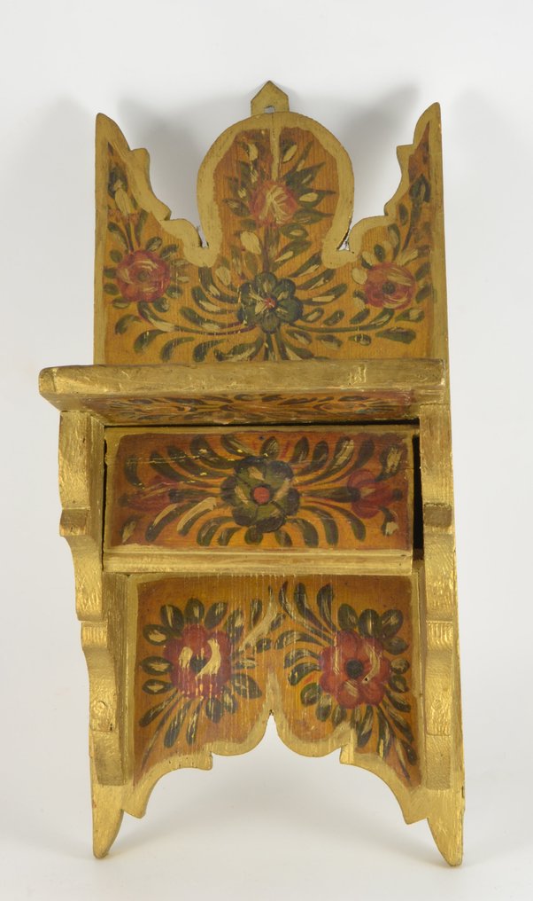 Wall shelf unit - Wood - psalm book rack #1.0