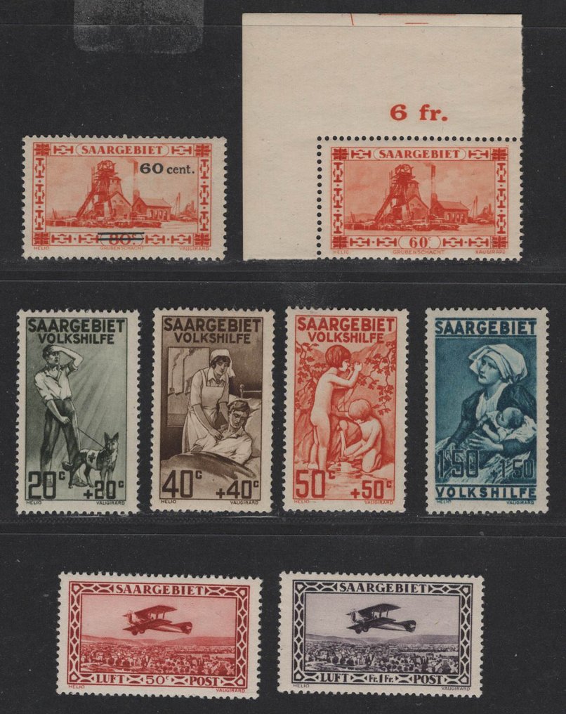 Territory of the Saar Basin 1926/1930 - Volkshilfe 1926 mint never hinged (MNH) + others - Michel 104-107 u.a. #1.0