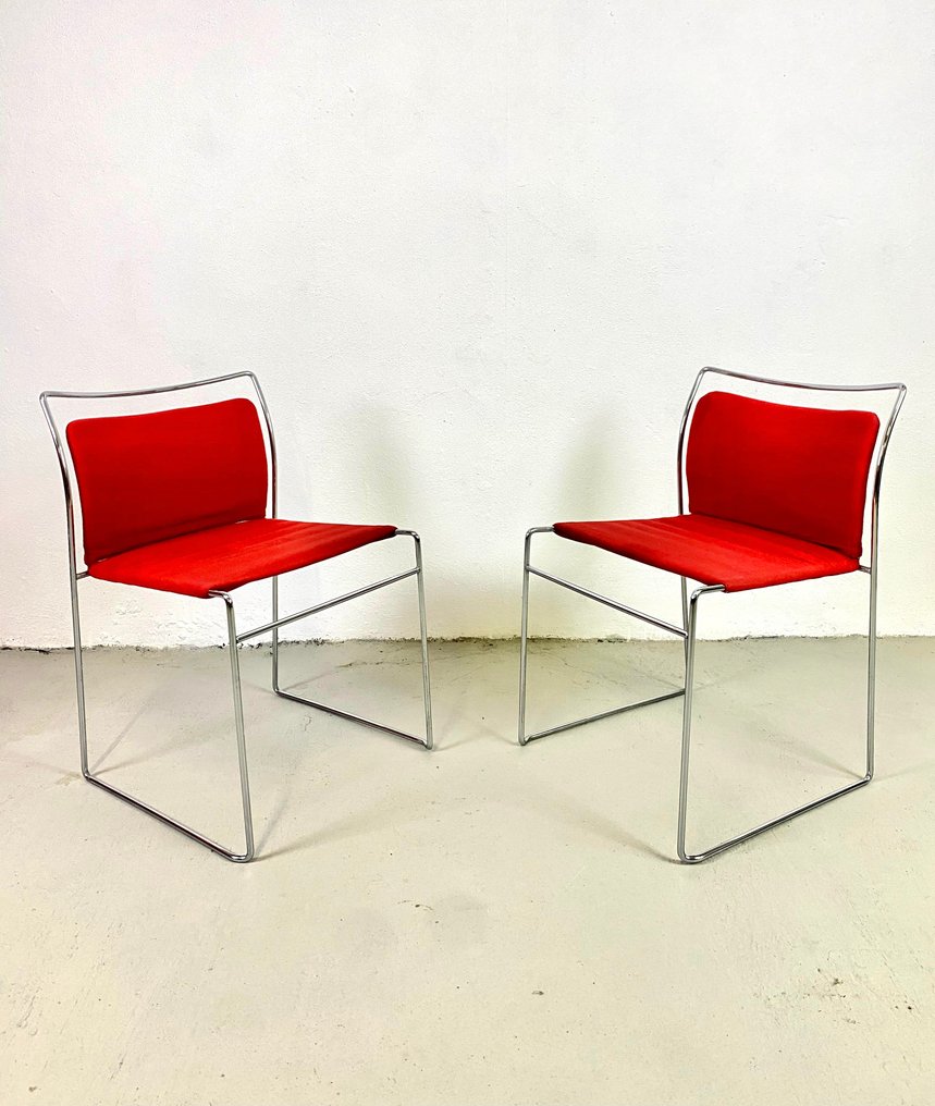 Gavina - Kazuide Takahama - Sedia (2) - Tulu - Acciaio, Tessuto #1.0