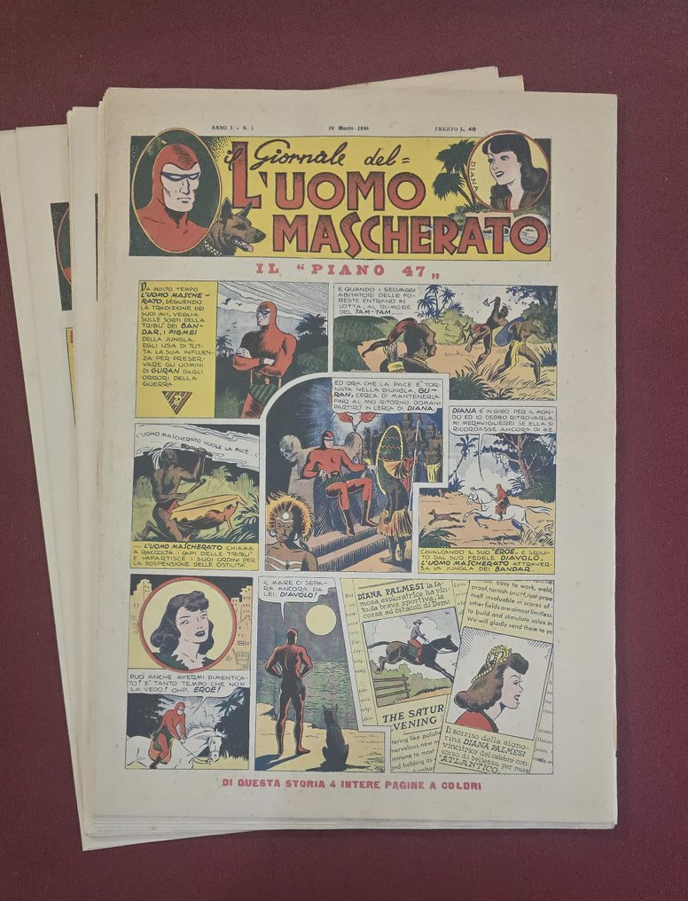 Uomo Mascherato - SErie giornale completa 1/16 - 4 Comic - Επανέκδοση #1.0