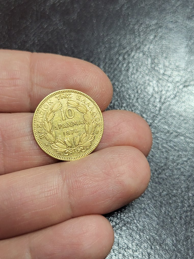 希腊. George I. 10 Drachmai 1876 #1.0