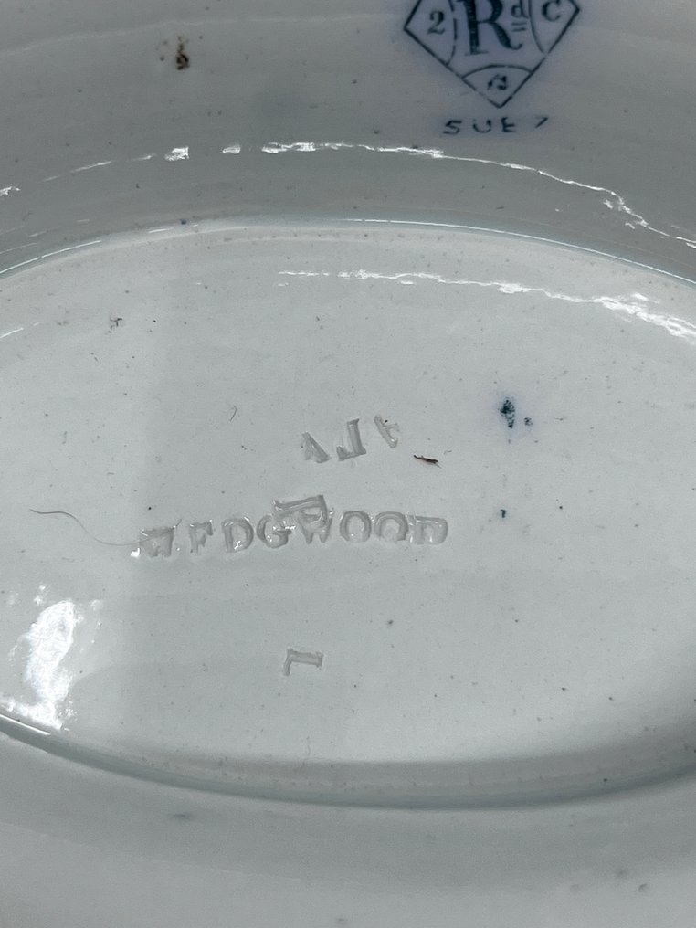 Wedgwood - 大淺盤 (2) - 陶器 - 装饰苏伊士 #4.3