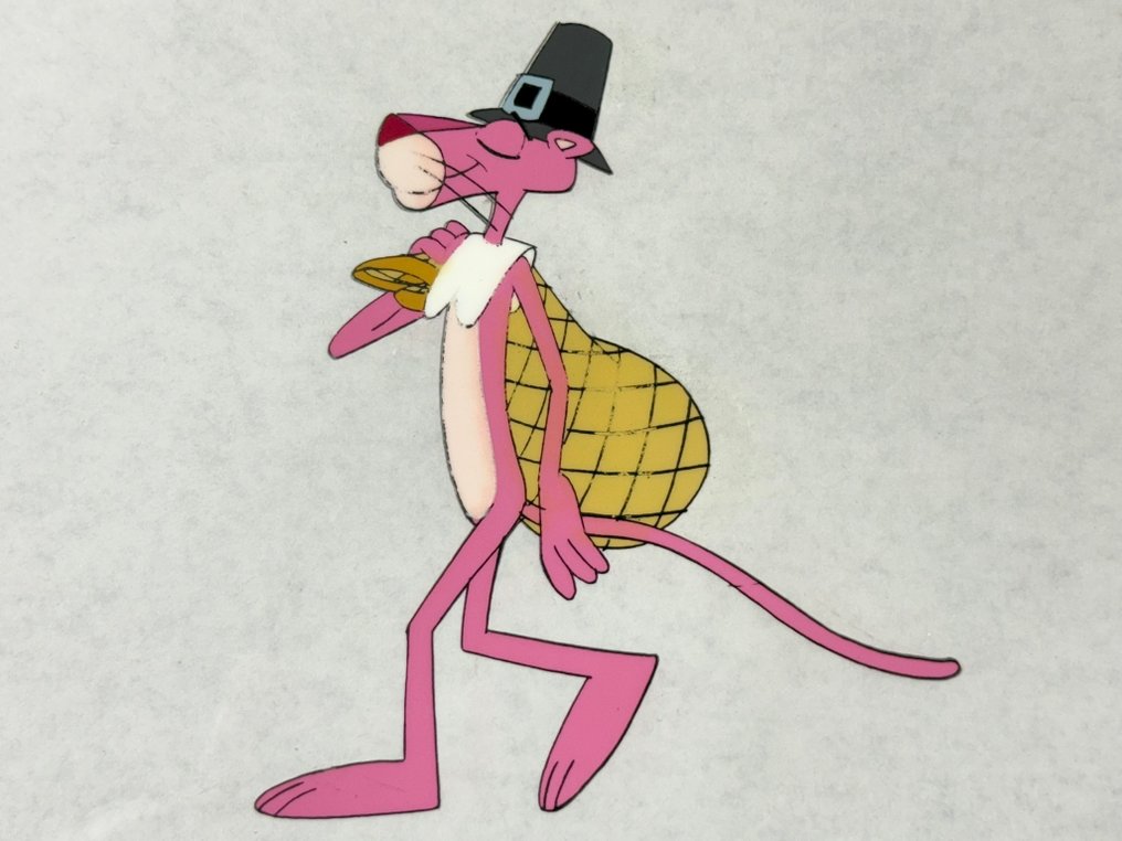 DePatie & Friz Freleng - Original animation cel and drawing of Pink Panther - The Pink Panther Show #1.0