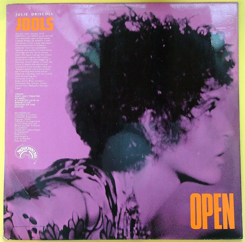 Brian Auger - Open - LP 專輯（單個） - 單聲道, 第一批 模壓雷射唱片 - 1967 #1.0