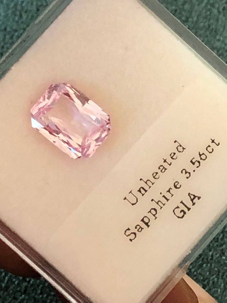 1 pcs Ροζ Ζαφείρι - 3.56 ct - Gemological Institute of America (GIA) #2.1