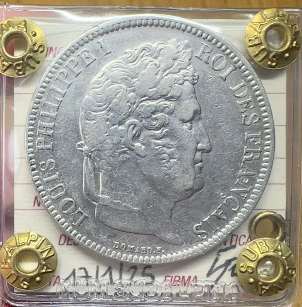 France. Louis Philippe I. 5 Francs 1831-W, Lille (No reserve price) #1.0