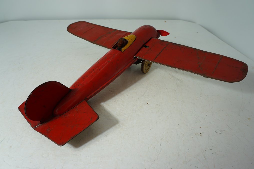 Unknown Manufacturer - Τσίγκινο παιχνίδι - Clockwork Monoplane, Unboxed - 1930-1940 #3.2