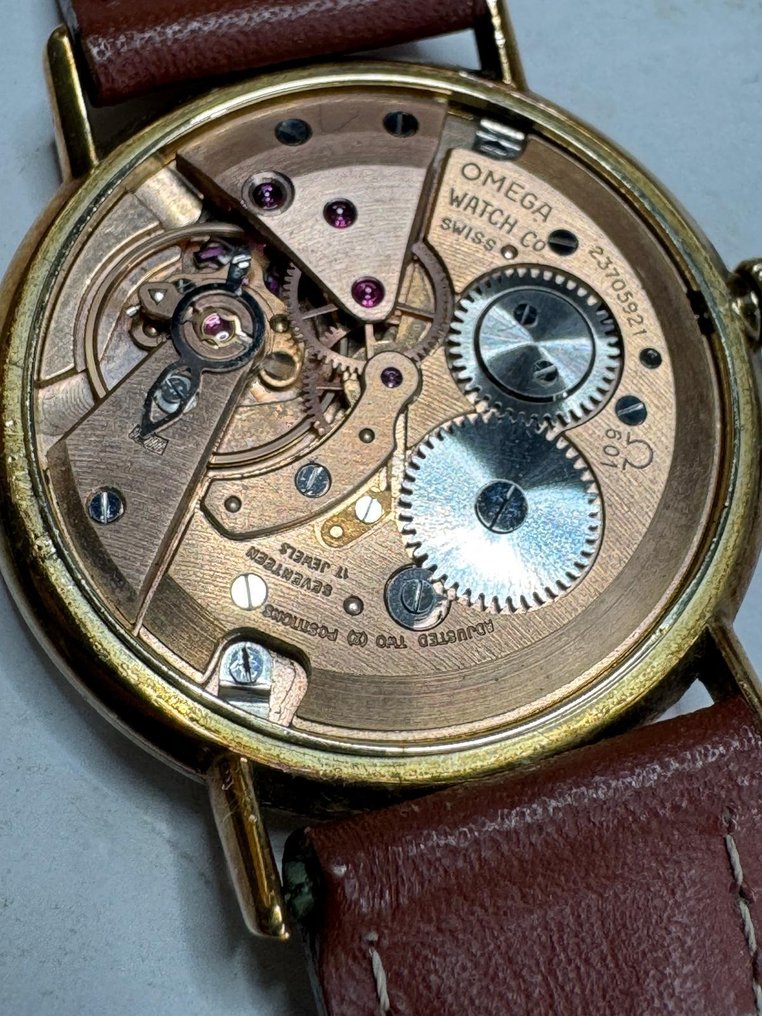 Omega - 14k goud cal. 601 - 131026 - Men - 1960-1969 #4.3