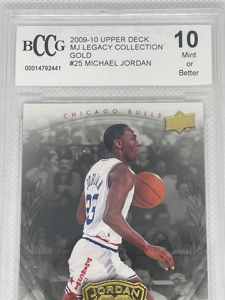 2009/10 Upper Deck MJ Legacy Collection Michael Jordan 25 Gold - Beckett 10 - 1 Graded card #2.1