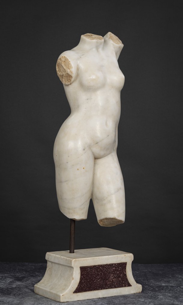 Γλυπτό, Torso di Venere - 67 cm - Μάρμαρο και Πορφύριο #1.0
