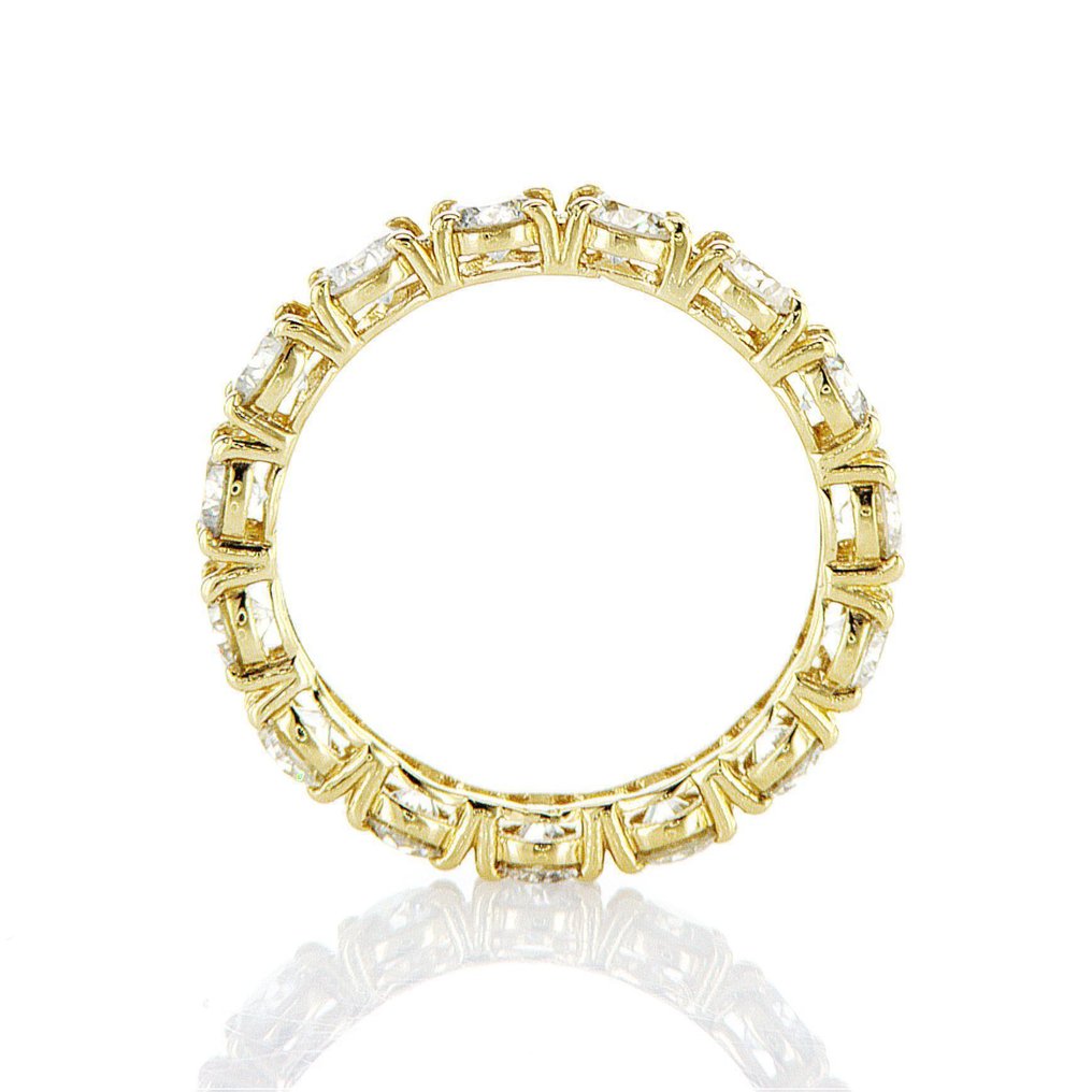 χωρίς τιμή ασφαλείας - Δαχτυλίδι - 14 καράτια Κίτρινο χρυσό -  2.15ct. tw. Διαμάντι (Φυσικό) - D-G COLOR VS-SI #4.3