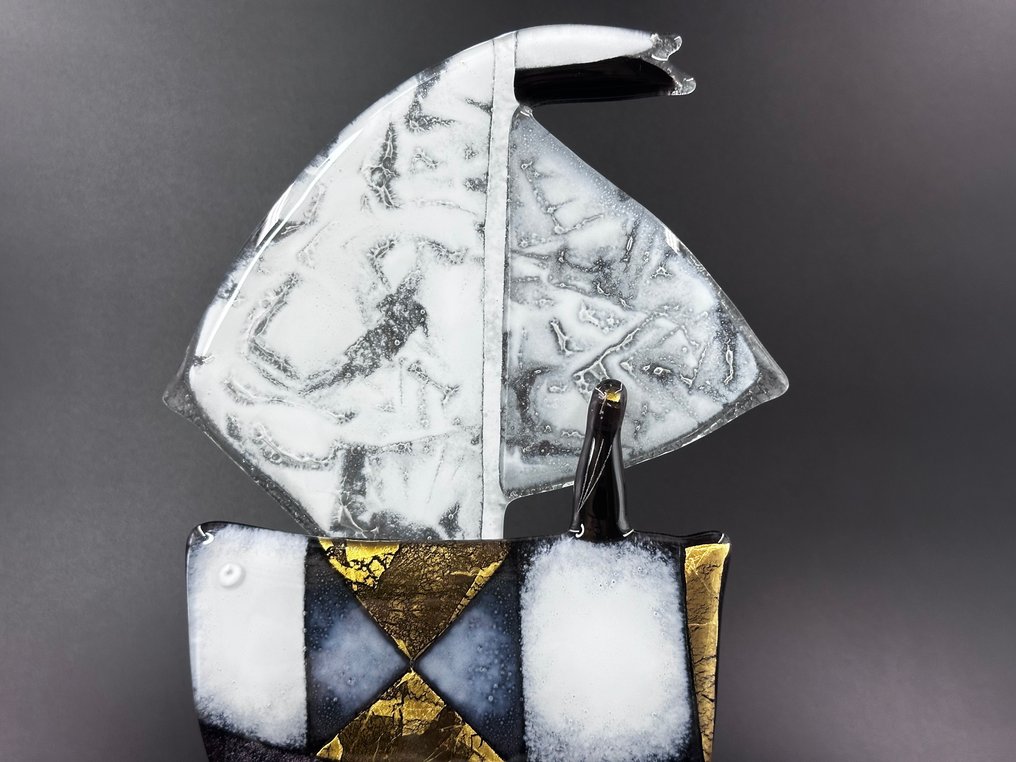 Studio Habrat - Maciej Habrat - Sculpture, Ship - 30 cm - fusing - 2025 #2.1