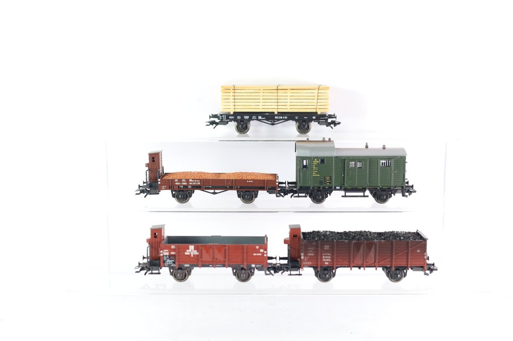 Märklin H0 - 47891 - Modeltog godsvogn sæt (1) - 5-delt godsvognsæt 'omkring 1950' - DR (DDR) #1.0