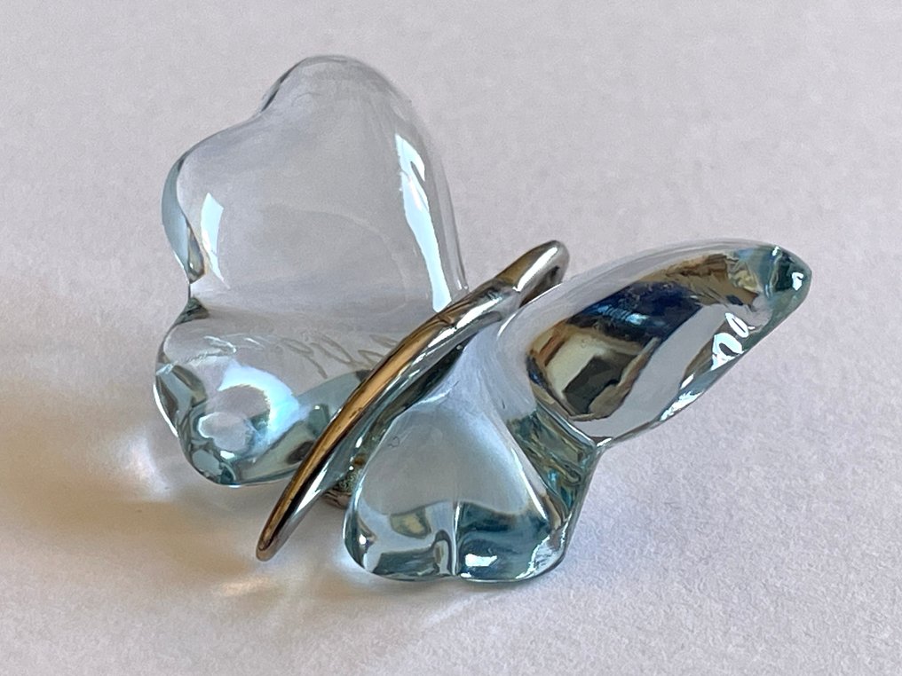 René Lalique - Papillon blue ocean - Cristal, 925. Prata. - Pingente #2.1