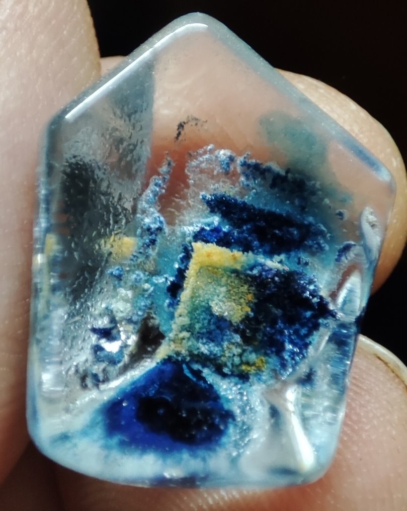 非常美丽的天然稀有清澈幻影石英水晶 样品免运费- 5.66 g #1.0